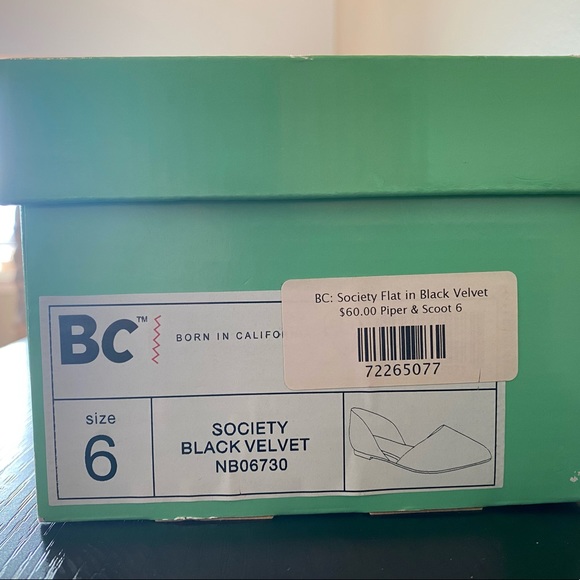 Black velvet flats size 6 - Picture 6 of 6